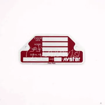Avstar Placa Identificación MA-3 MA-4