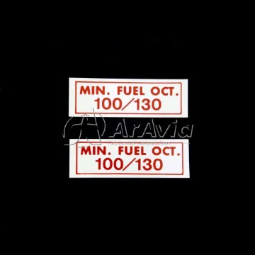 Decal Mínimo Octanaje Combustible 100/130 (NSD)