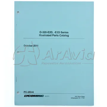 Lycoming Catálogo de Partes 320-E2D,E3D