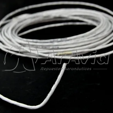 Wire and Cable Cable Mallado M27500, 3 Conductores AWG 24 Blanco