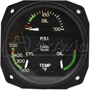 Cessna Presión/Temperatura de Aceite+CHT (USADO)
